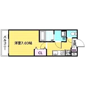 アクエルド京大北の間取り図