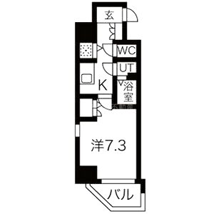 クレストタップ京橋の間取り図