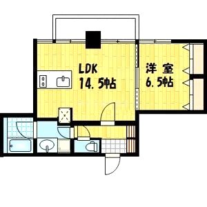 アスール江坂3rdの間取り図