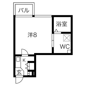 アスール江坂3rdの間取り図
