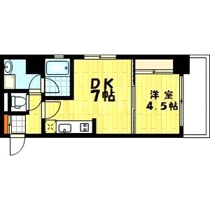 アスール江坂3rdの間取り図