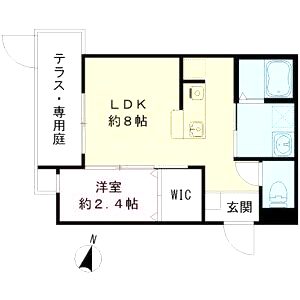 リアフラッツ香里園NORTHの間取り図