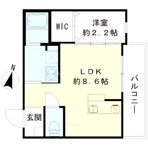 リアフラッツ香里園NORTHの間取り図