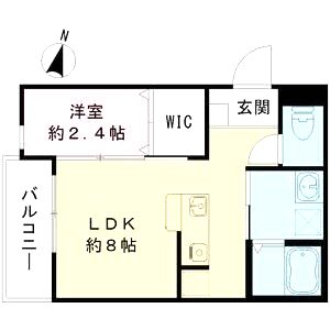 リアフラッツ香里園NORTHの間取り図