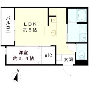 リアフラッツ香里園NORTHの間取り図
