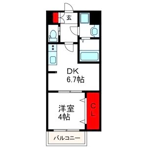 Cherry Blossom 五条通の間取り図