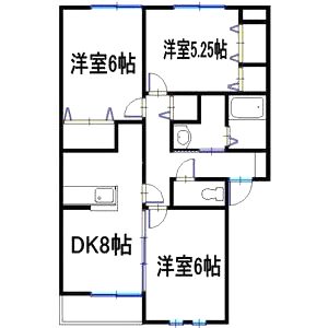 アーバンコートIIIの間取り図