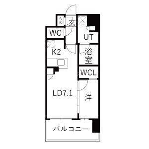 リビオレゾン塚本ステーションプレミアの間取り図