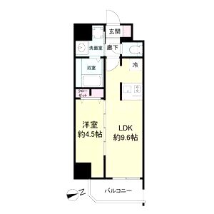 スプランディッド難波WESTの間取り図