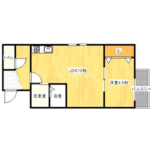 フリーディオ門真Vの間取り図