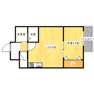フリーディオ門真Vの間取り図