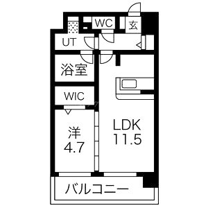 アグレアーブルの間取り図