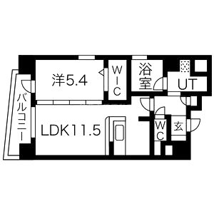 アグレアーブルの間取り図