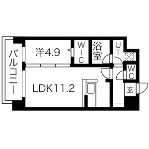 アグレアーブルの間取り図