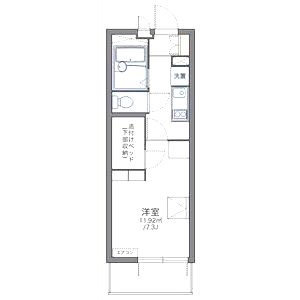 レオパレスフォンターナ内本町の間取り図