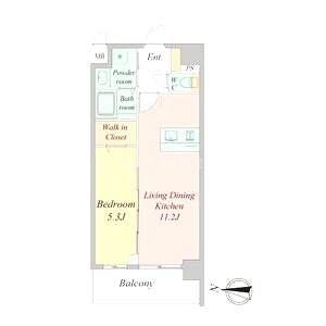 プレデコート西京極の間取り図