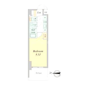 プレデコート西京極の間取り図