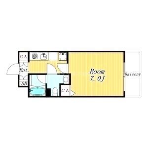 ハピネス江坂の間取り図