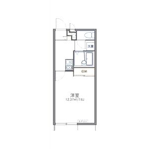レオパレスひまわり下井沢の間取り図