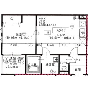 アート枚方宮之阪の間取り図