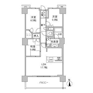 メガシティタワーズ ザ・イーストの間取り図
