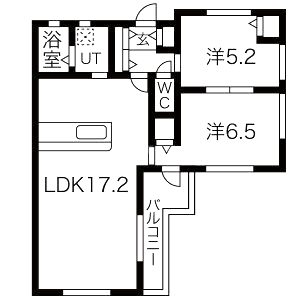 LOHAUS中山荘園 壱の間取り図
