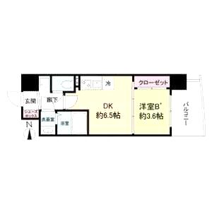 セレニテ北久宝寺の間取り図