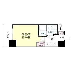 セレニテ北久宝寺の間取り図