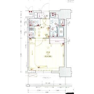 プレサンス梅田の間取り図