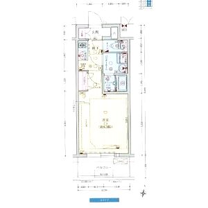 プレサンス梅田の間取り図