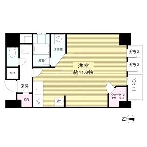 KDX堺筋本町レジデンスの間取り図