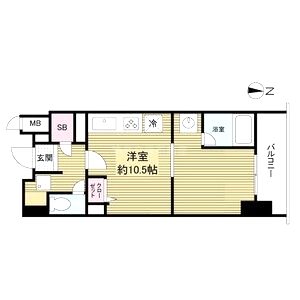 KDX堺筋本町レジデンスの間取り図