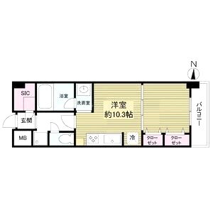 KDX堺筋本町レジデンスの間取り図