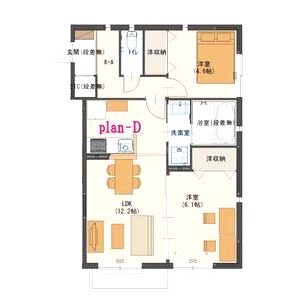 Eメゾンの間取り図