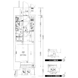 プレサンス三宮ポルトの間取り図