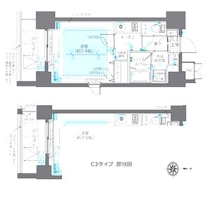 ZOOM江坂公園の間取り図