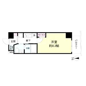 セレニテ西宮本町の間取り図