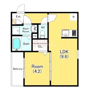 ジーメゾン渚元町クレサスの間取り図