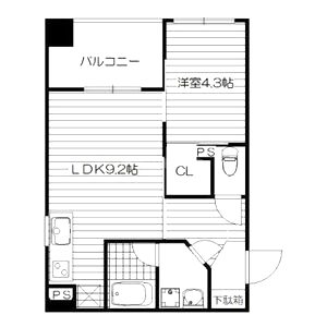 Gluck芥川の間取り図