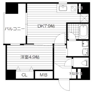 Gluck芥川の間取り図