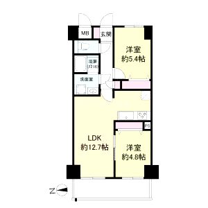 グリュックメゾンF豊中XVの間取り図