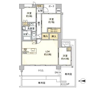 Brillia City 千里丘の間取り図