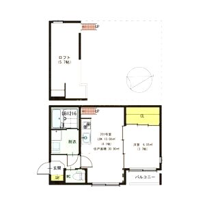 ハーモニーテラス南庄町の間取り図