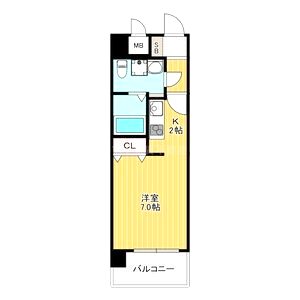レジュールアッシュ江坂の間取り図