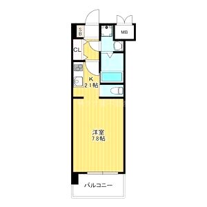レジュールアッシュ江坂の間取り図