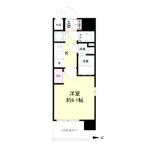 エスリードレジデンス大阪福島イーストの間取り図