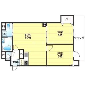 クリエオーレ御厨東の間取り図