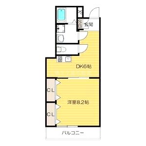 アベニール十三の間取り図