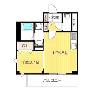 ブラン シェトワの間取り図