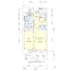 プレサンス朝潮橋ベイ・ブリーズの間取り図